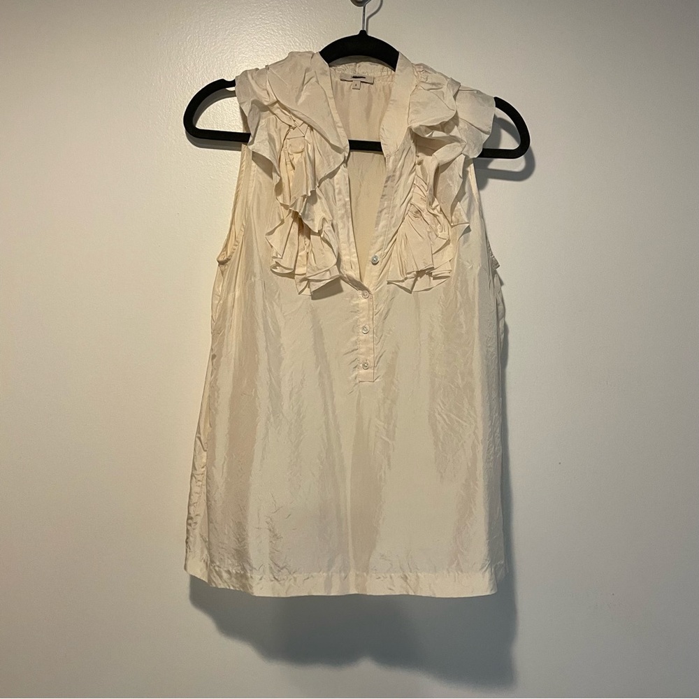J. Crew Blouse, Cream Silk, Sz 6